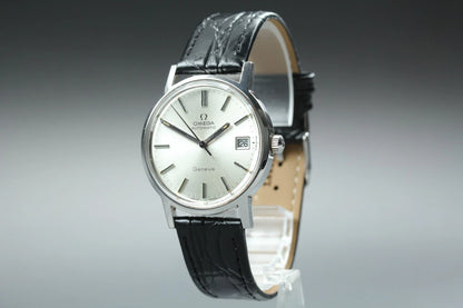 Omega Geneve Men Automatic Watch Cal.1012 166.0163 35mm Silver Dial Date [Exc+5]