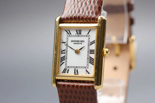 Raymond Weil Geneve Womens Quartz Watch 5766 20mm White Dial From JAPAN [Exc+5]