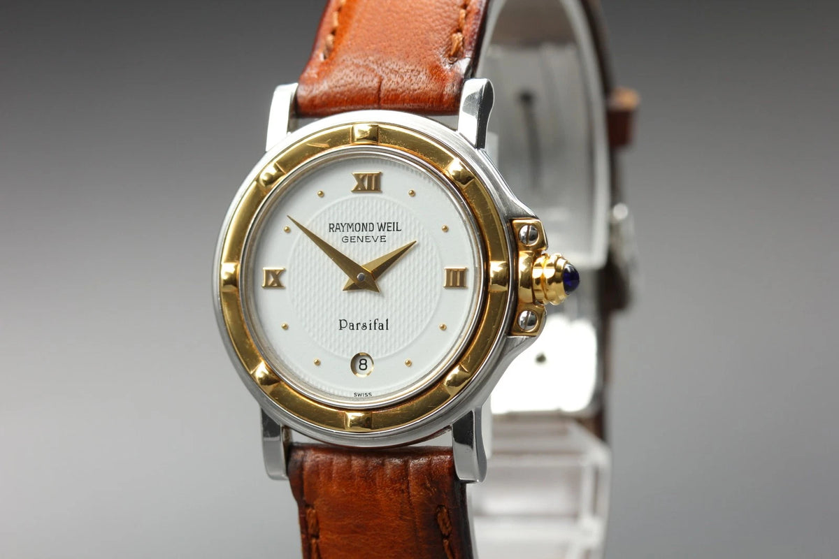 Raymond Weil Geneve Womens Quartz Watch 9989 27mm White Dial Date [Near MINT]