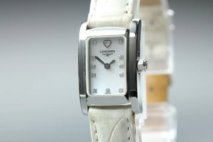 Longines Womens Quartz Watch L5.158.4 16mm Diamond White Dial [Near MINT]