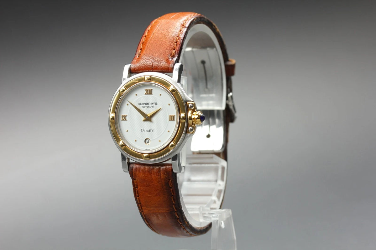Raymond Weil Geneve Womens Quartz Watch 9989 27mm White Dial Date [Near MINT]