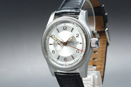 Oris Big Crown Mens AT Watch 7629-40 44mm Silver Dial Day Date [Near MINT]