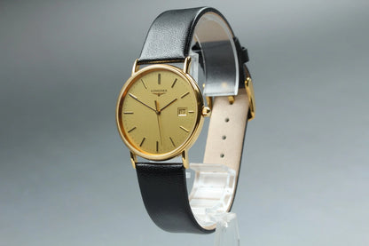 Vintage Longines Grand Classic L4.636.2 33mm Gold Mens Quartz Watch [Near MINT]