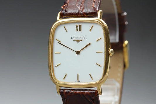 Longines Grand Classic Mens Quartz Watch L4.641.2 30mm White Dial [Near MINT]