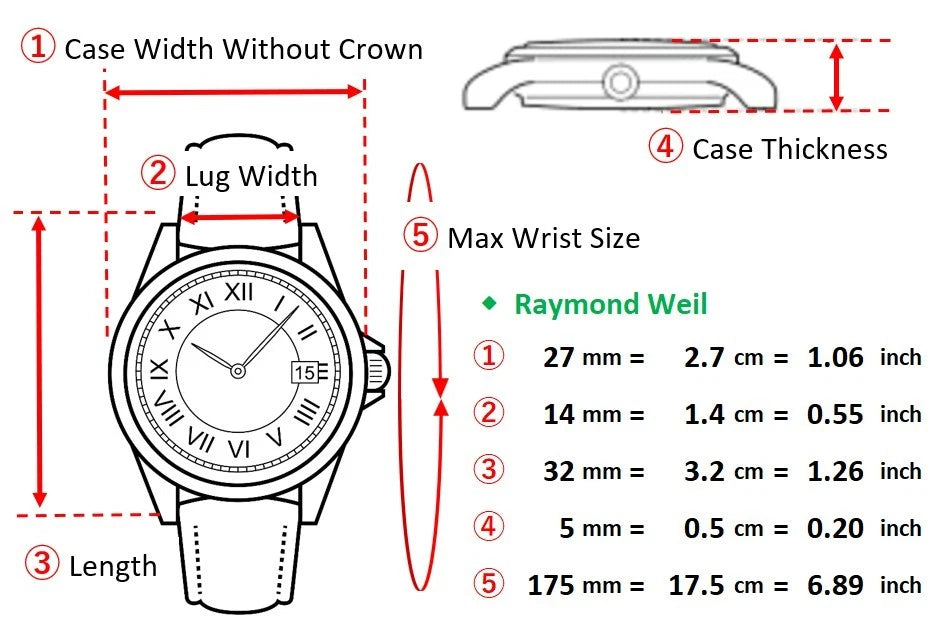 Raymond Weil Geneve Womens Quartz Watch 9989 27mm White Dial Date [Near MINT]