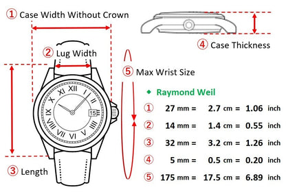 Raymond Weil Geneve Womens Quartz Watch 9989 27mm White Dial Date [Near MINT]