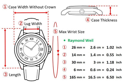 Raymond Weil Geneve Women Quartz Watch 9924 26mm White Dial Date [MINT]