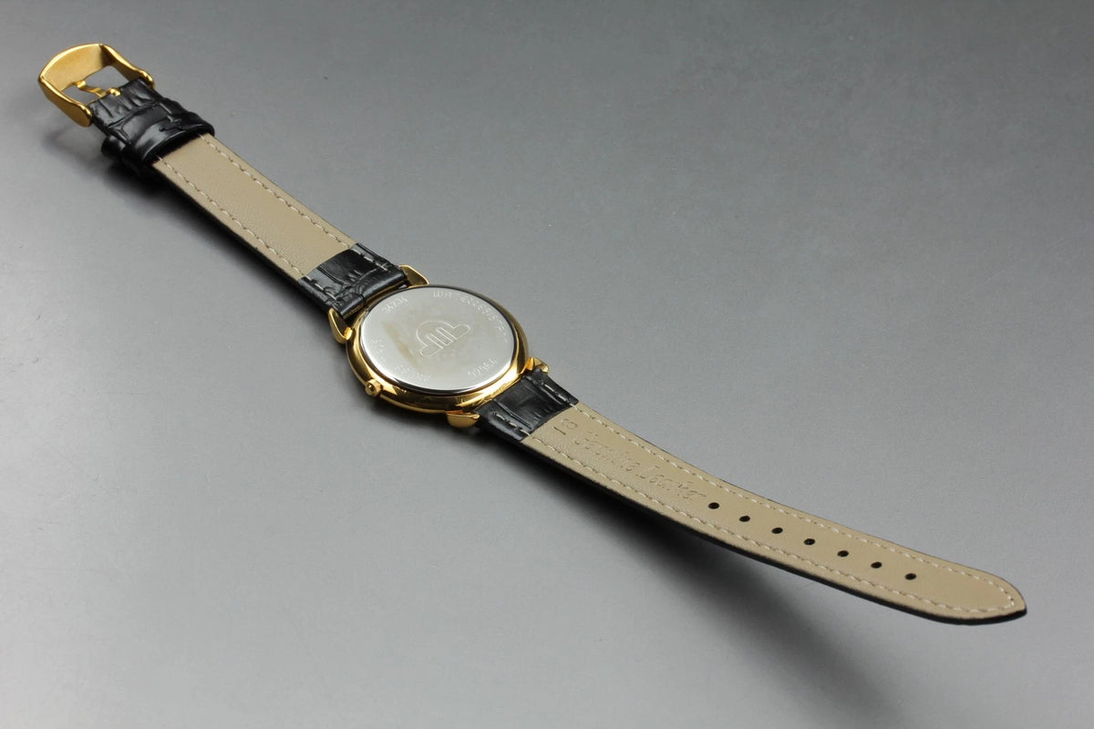 Maurice Lacroix Les Classiques 92964 Men's Watch White Dial Date Qz [Near MINT]