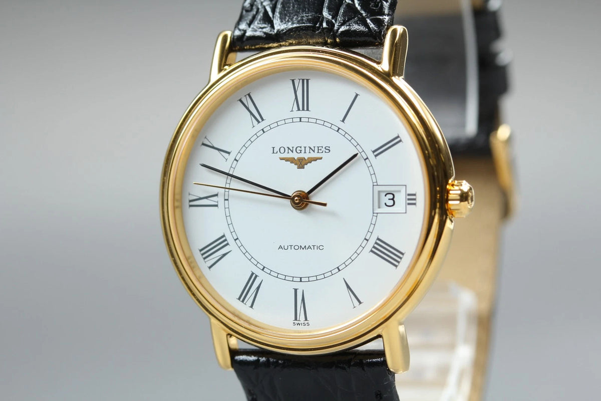 Longines Grand Classic Mens Automatic Watch L4.721.2 White Dial Date [MINT]