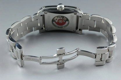 Oris Rectangular 585-7525-40-02 30mm Men Automatic Watch Silver Date [Near MINT]