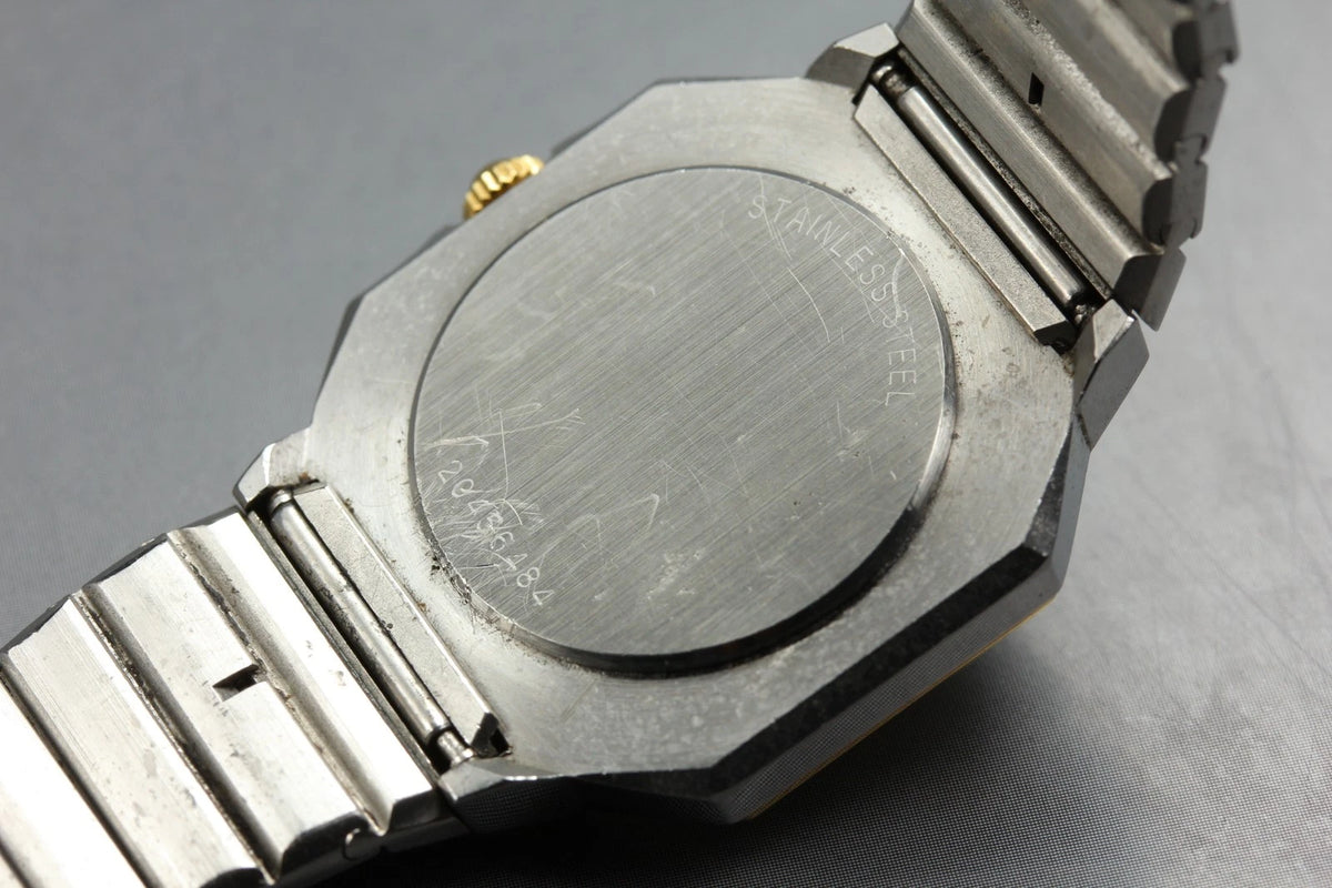 LONGINES Womens Quartz Watch 111 4897 28mm Gold Dial Date From JAPAN [Near MINT]