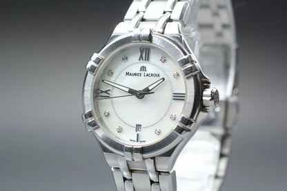 Maurice Lacroix AI1004 Women's Watch 29mm 8P Diamond Shell Dial Qz [Near MINT]